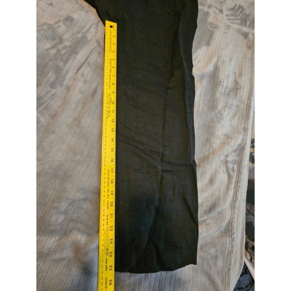 Quince Black 100% European Linen 2Piece Pajama Set Top & Pants Womens Size Large - Picture 3 of 13